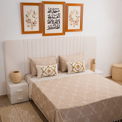 Rosalia Cotton Flat Sheet and Pillowcase Set