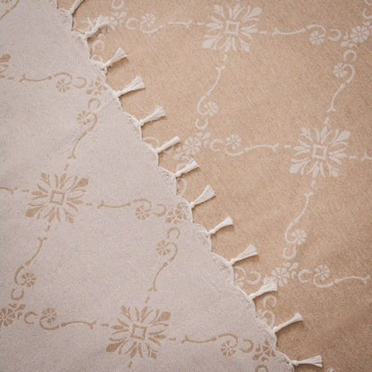 Rosalia Cotton Flat Sheet and Pillowcase Set