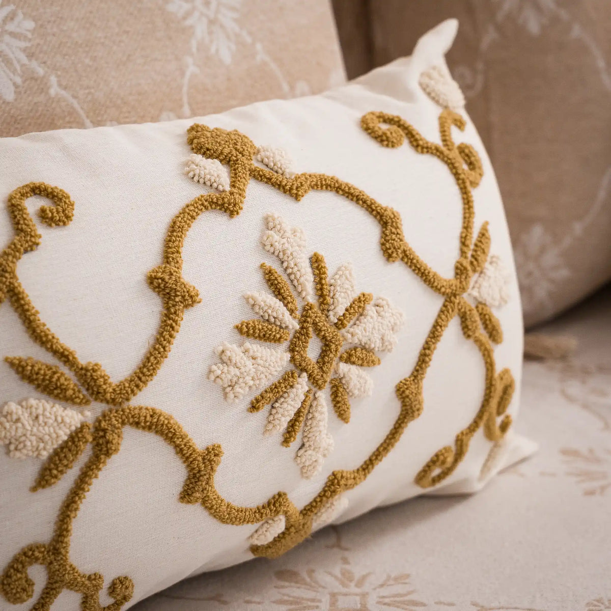 Rosalia Cotton Flat Sheet and Pillowcase Set