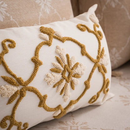 Rosalia Cotton Flat Sheet and Pillowcase Set