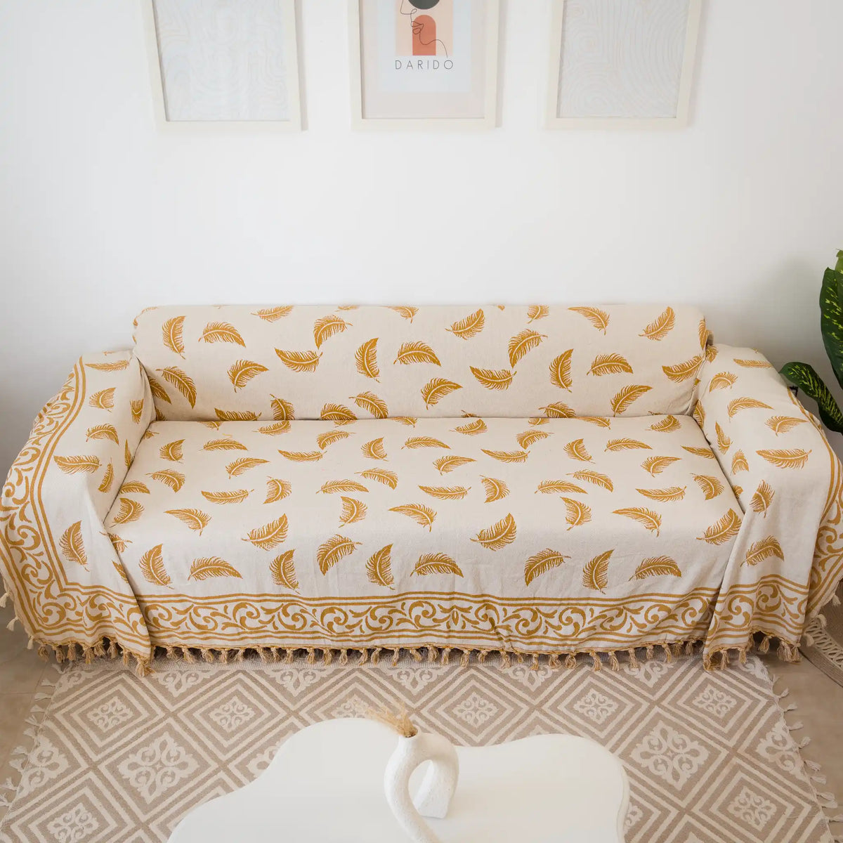Pluma Handmade Cotton Throw — 118 × 79 in