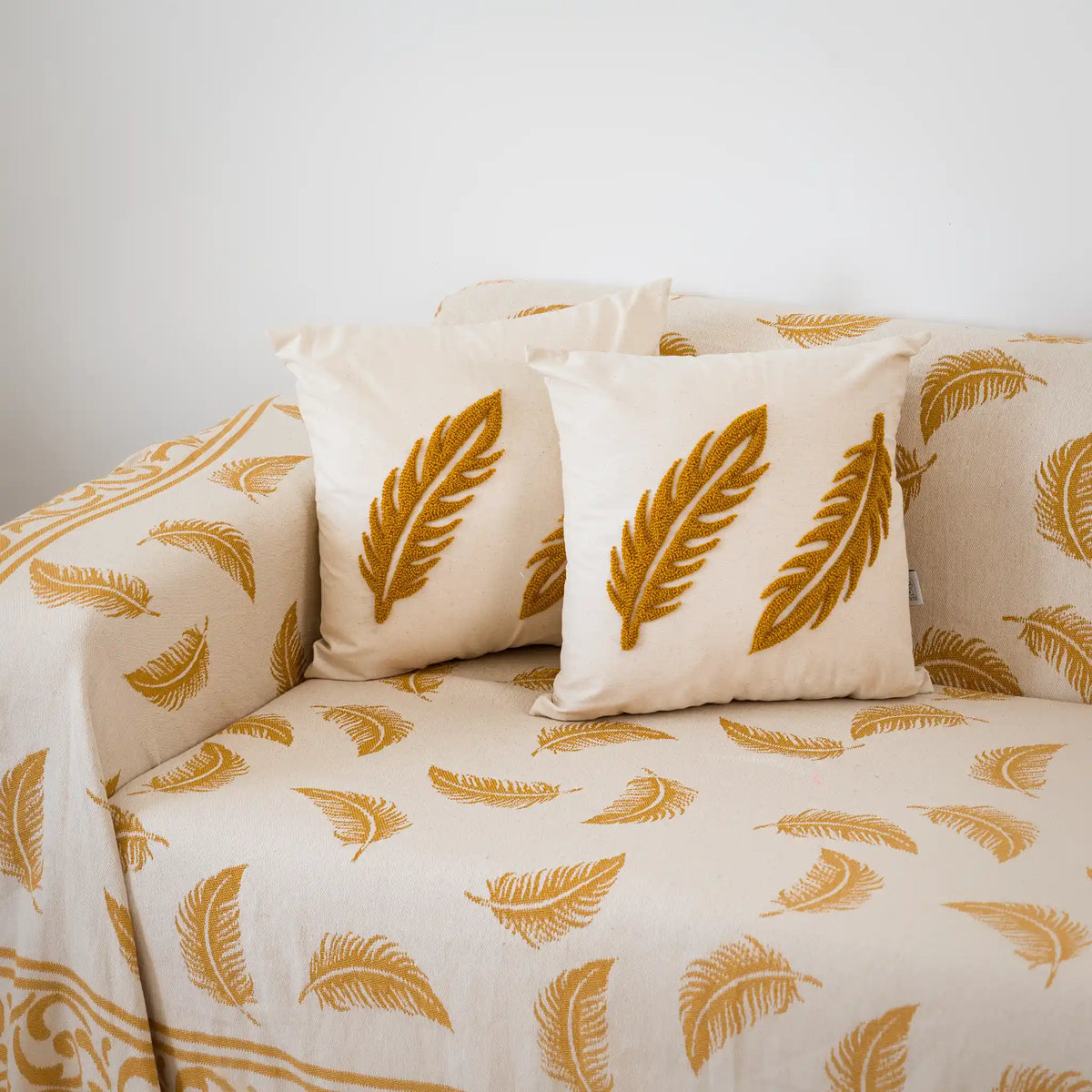 Pluma Handmade Cotton Throw — 118 × 79 in