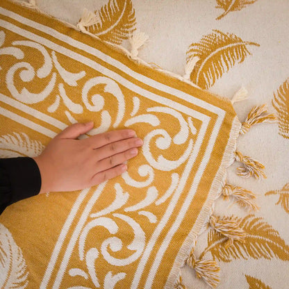 Pluma Handmade Cotton Throw — 118 × 79 in