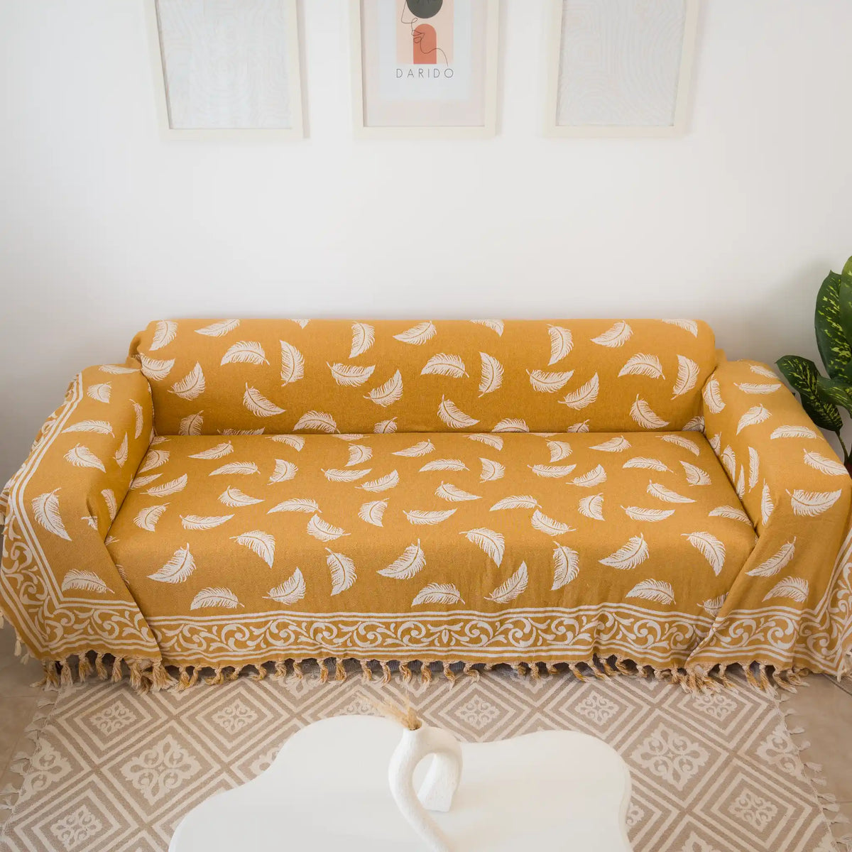 Pluma Handmade Cotton Throw — 118 × 79 in