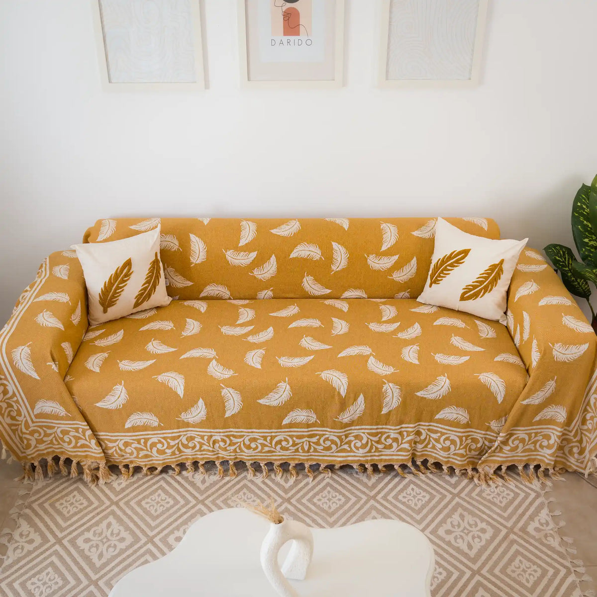 Pluma Handmade Cotton Throw — 118 × 79 in