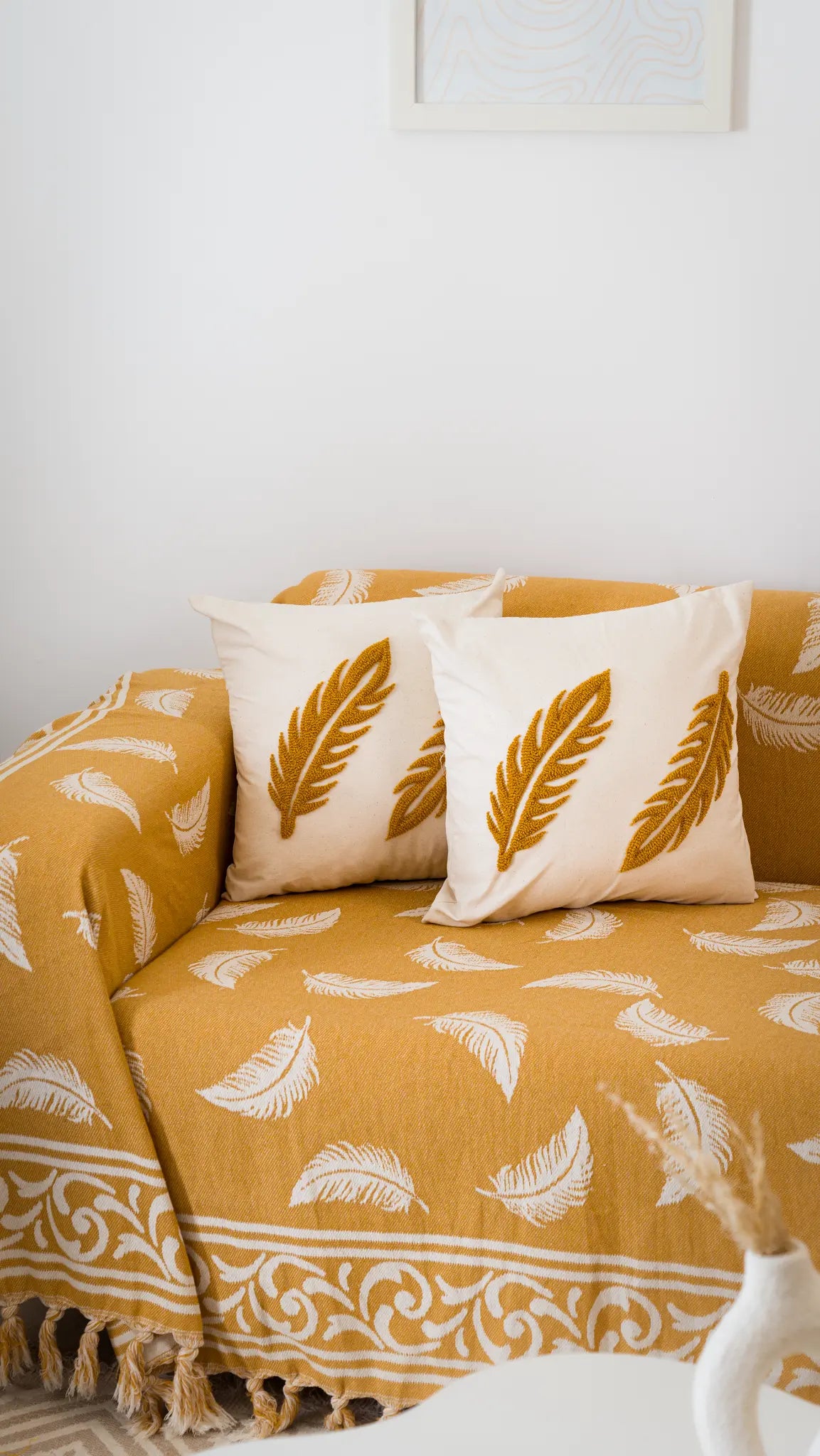Pluma Handmade Cotton Throw — 118 × 79 in