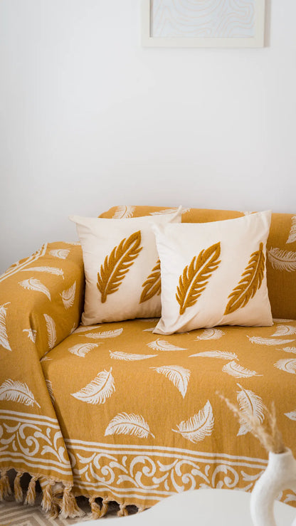 Pluma Handmade Cotton Throw — 118 × 79 in