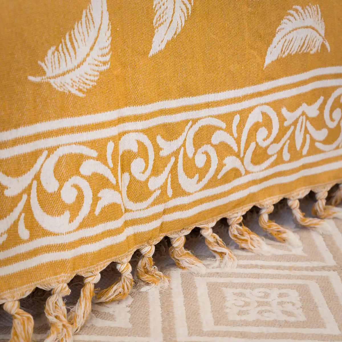 Pluma Handmade Cotton Throw — 118 × 79 in