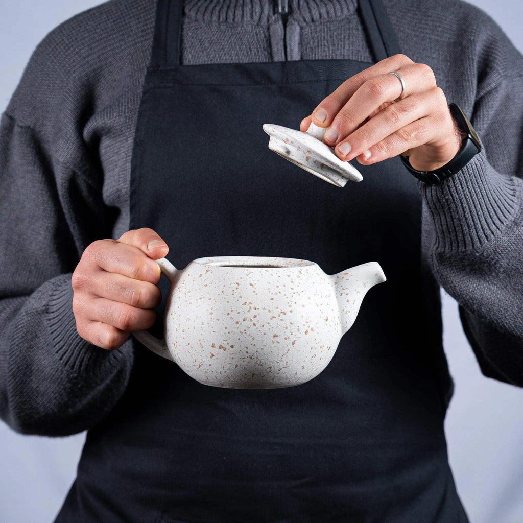 14-Piece Ceramic & Olive Wood Set