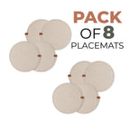 Braided Cotton Table Set – Handmade Placemats, Coasters & Oval Mats for Elegant Dining