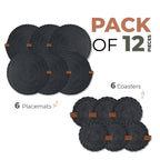 Braided Cotton Table Set – Handmade Placemats, Coasters & Oval Mats for Elegant Dining