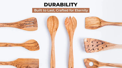 durable olive wood kitchen utensils