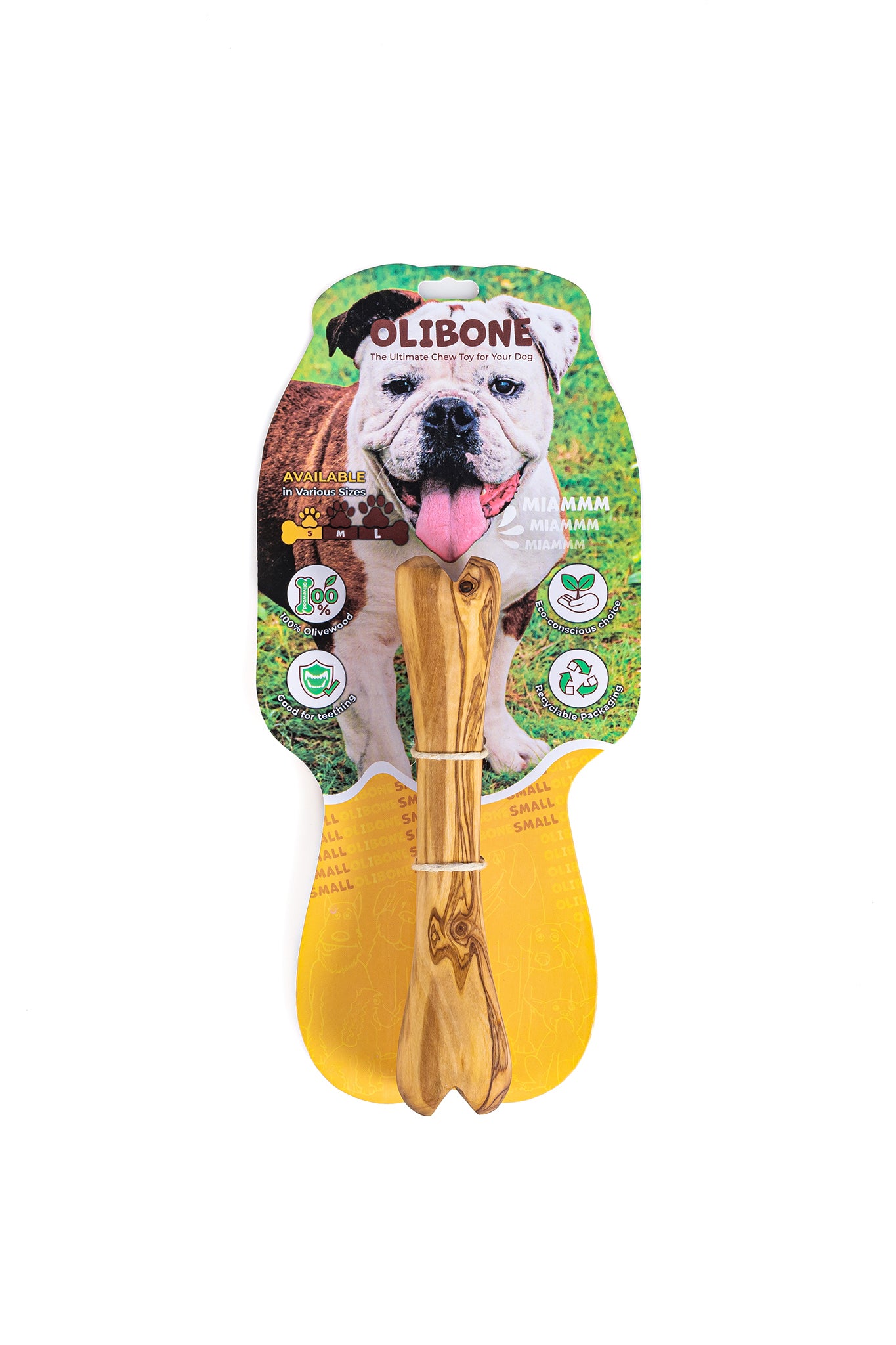 Darido Olibone Olive Wood Dog Toy | 3 sizes | Safe, Sustainable, and Durable