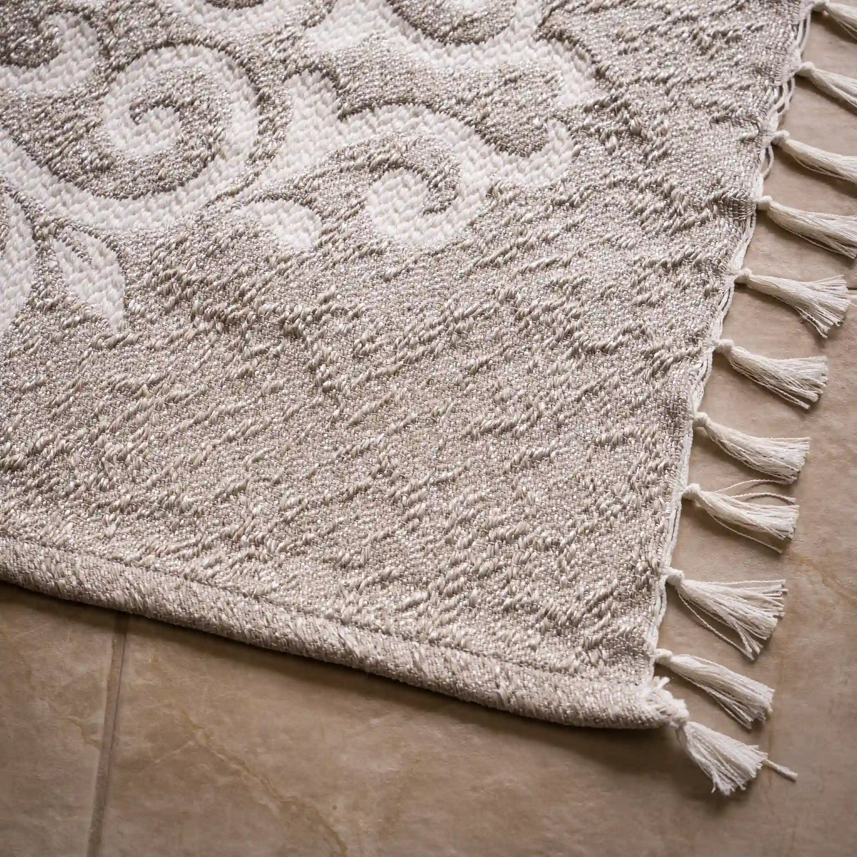 Reversible Cotton Bedside Rugs — Baroque, Cazen and Ornella