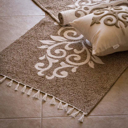 Reversible Cotton Bedside Rugs — Baroque, Cazen and Ornella