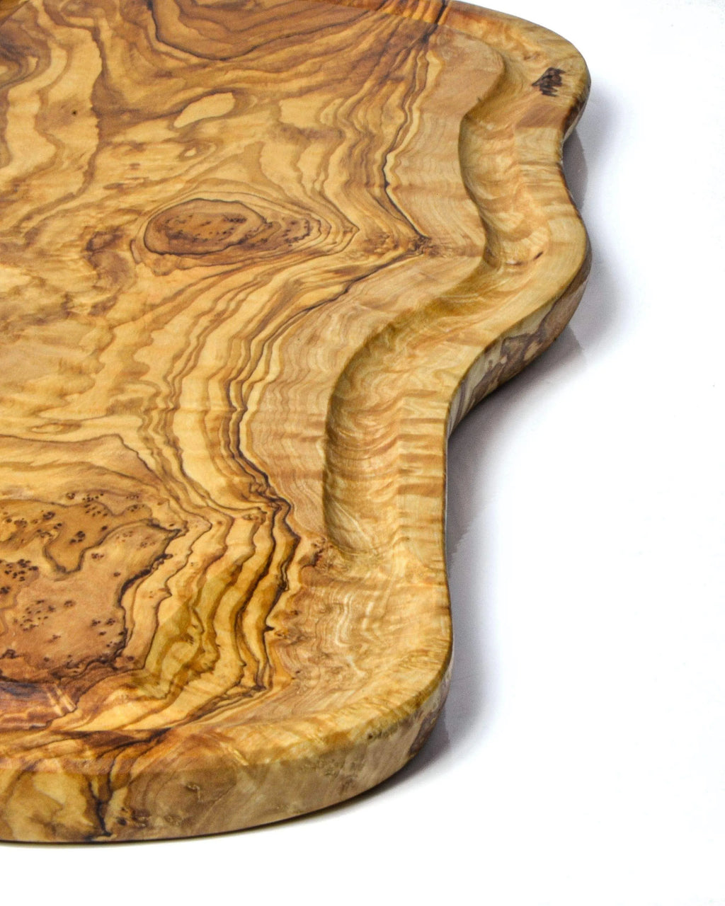 Handmade Olive Wood Cutting Board with Juice Groove – 40x20 cm | Durable, Rustic & Eco-Friendly
