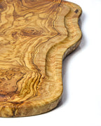 Handmade Olive Wood Cutting Board with Juice Groove – 40x20 cm | Durable, Rustic & Eco-Friendly