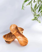 Handmade Olive Wood Tray – Z-Shaped Appetizer & Snack Plate