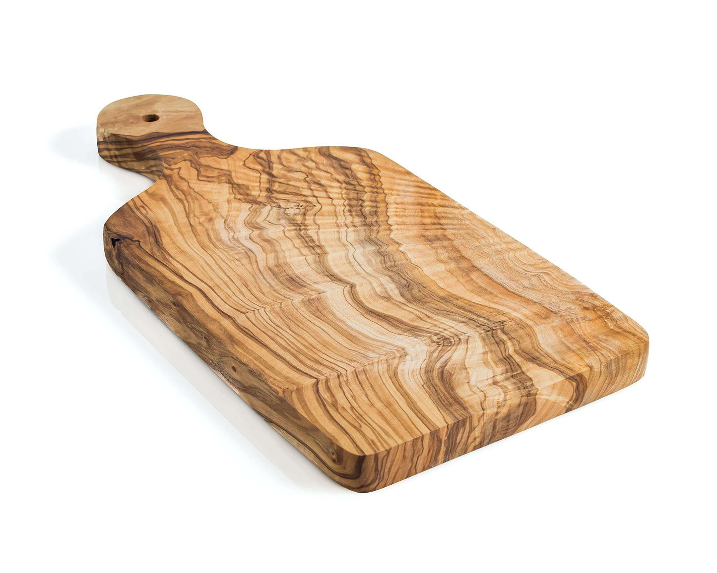 DARIDO Olive Wood Multi-Use Board with Handle | 35x17 cm | Eco-Friendly, durable and Multi-Functional Kitchenware