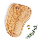 Darido Handmade Olive Wood Cutting Board with Juice Groove - Rustic Elegance & Function | 13.7x7" (35x18 cm)