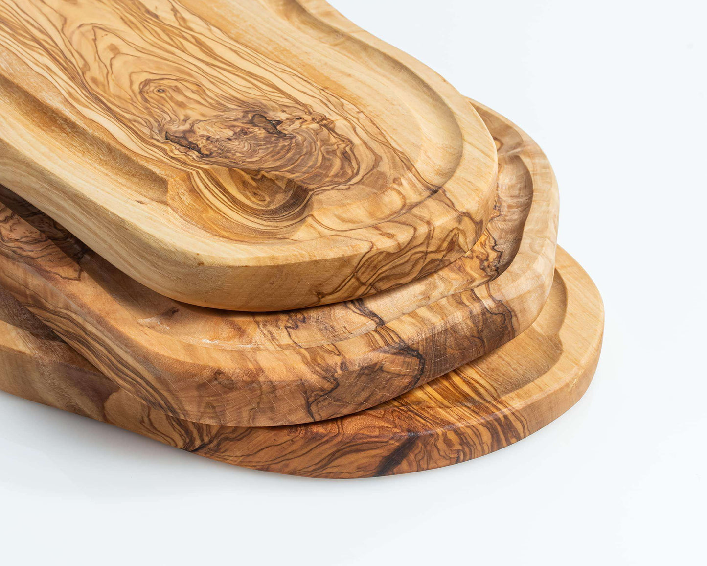 DARIDO Olive Wood Multi-Use Board with Juice Groove 35x18 cm | Eco-Friendly, durable and Multi-Functional Kitchenware