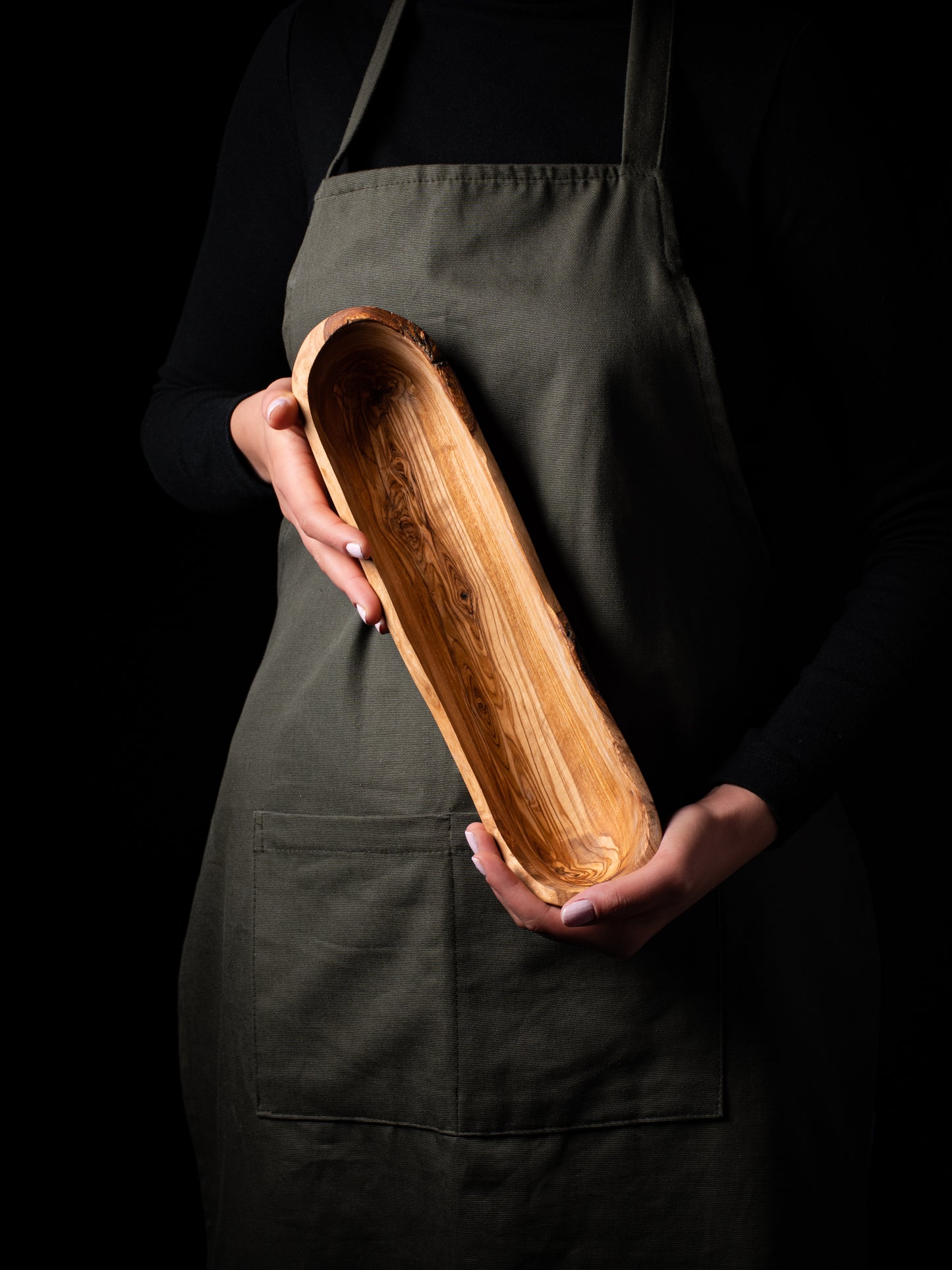 Darido Olive Wood Rustic Serving Plate | 35cm | Perfect for serving bread, fruits, appetizers and many more.