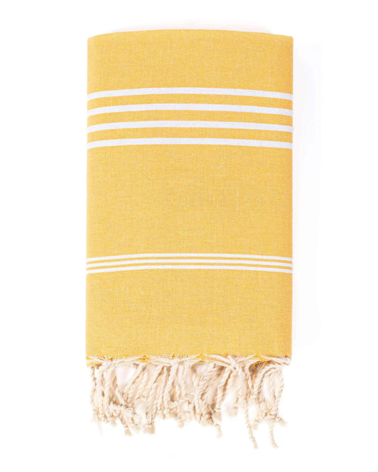 Turkish Hammam Towel XXL in Yellow – product view