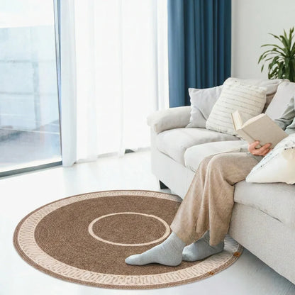Handcrafted Round Braided Cotton Rug – view 6
