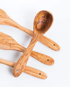 Handmade Olive Wood Ladle – Natural Serving Spoon for Soups, Stews & Sauces
