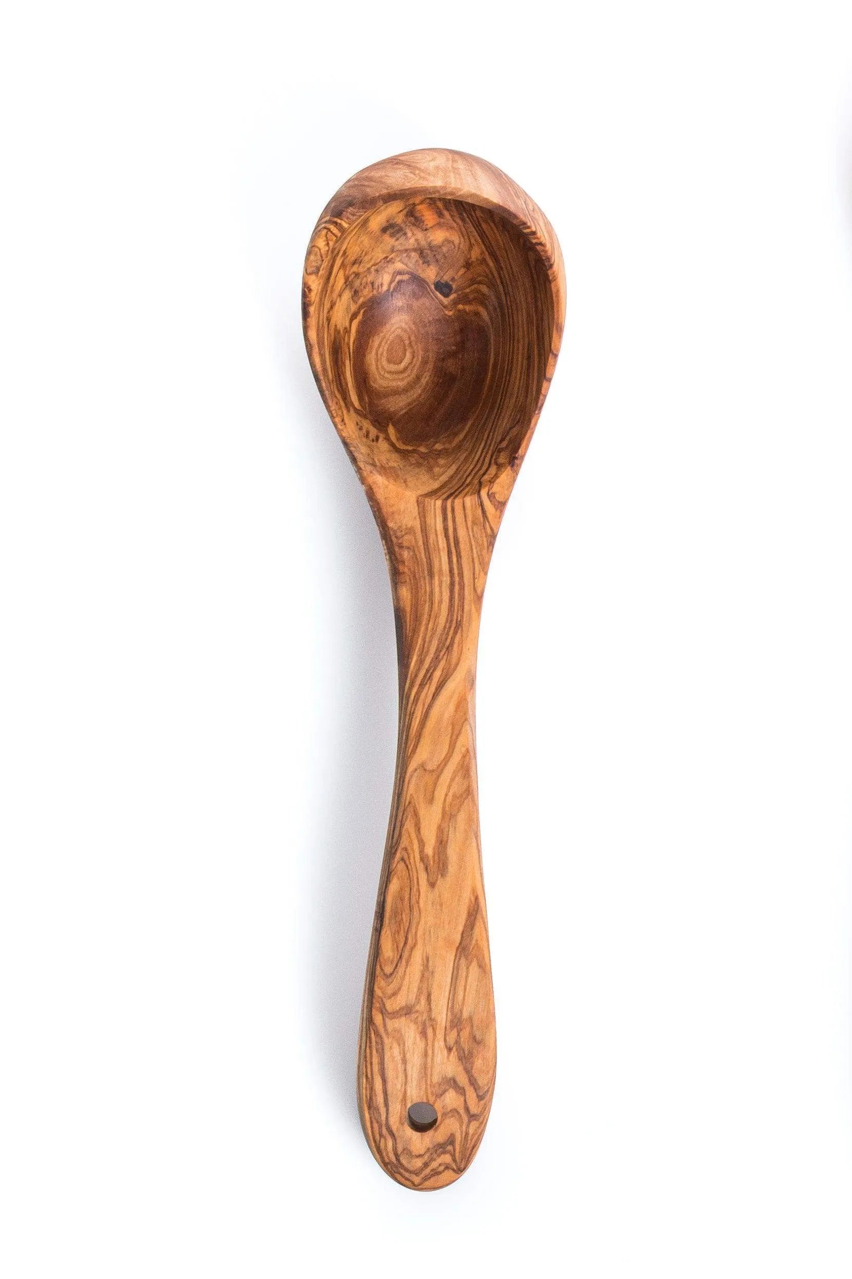 Handmade Olive Wood Ladle – Natural Serving Spoon for Soups, Stews & Sauces
