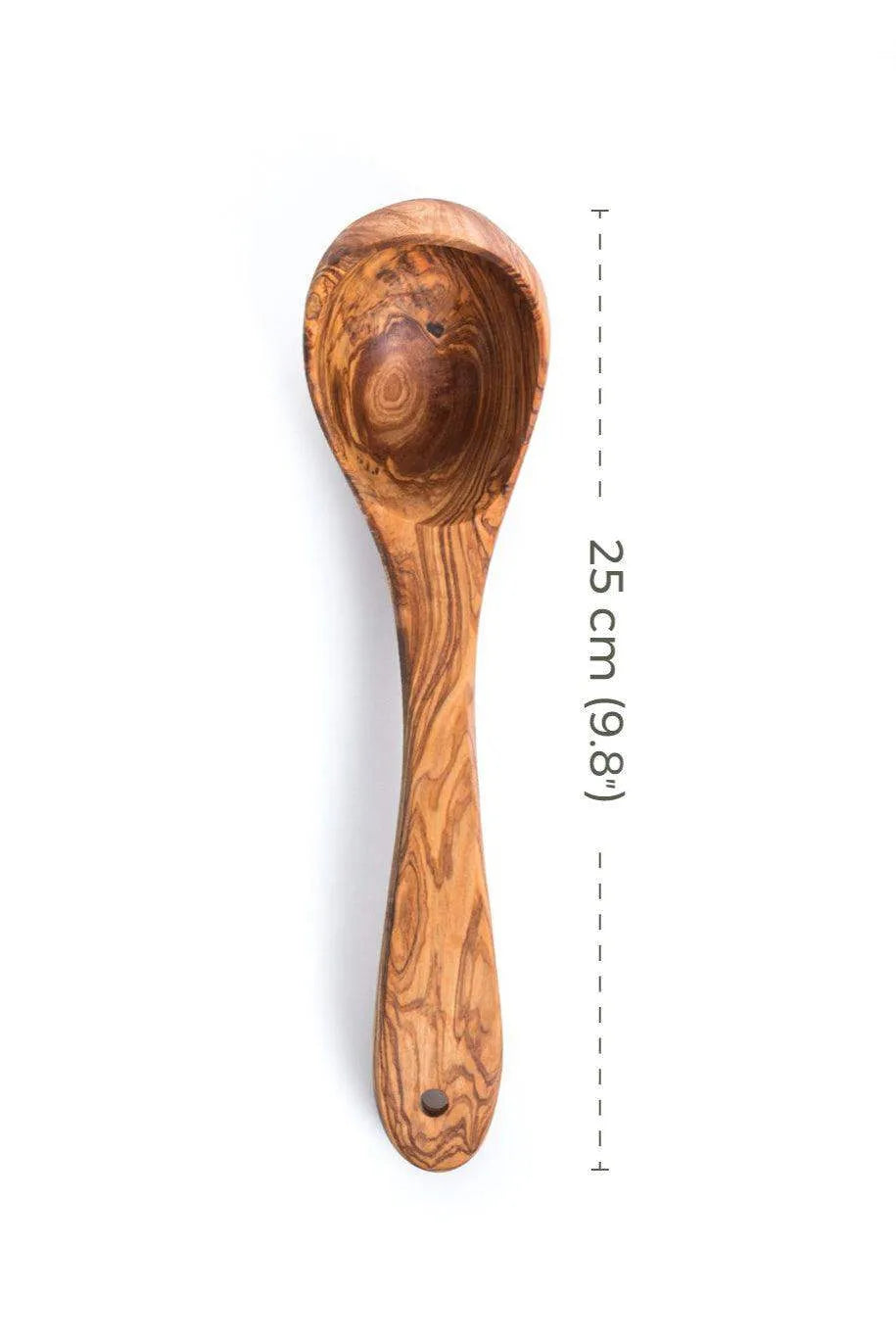 Handmade Olive Wood Ladle – Natural Serving Spoon for Soups, Stews & Sauces