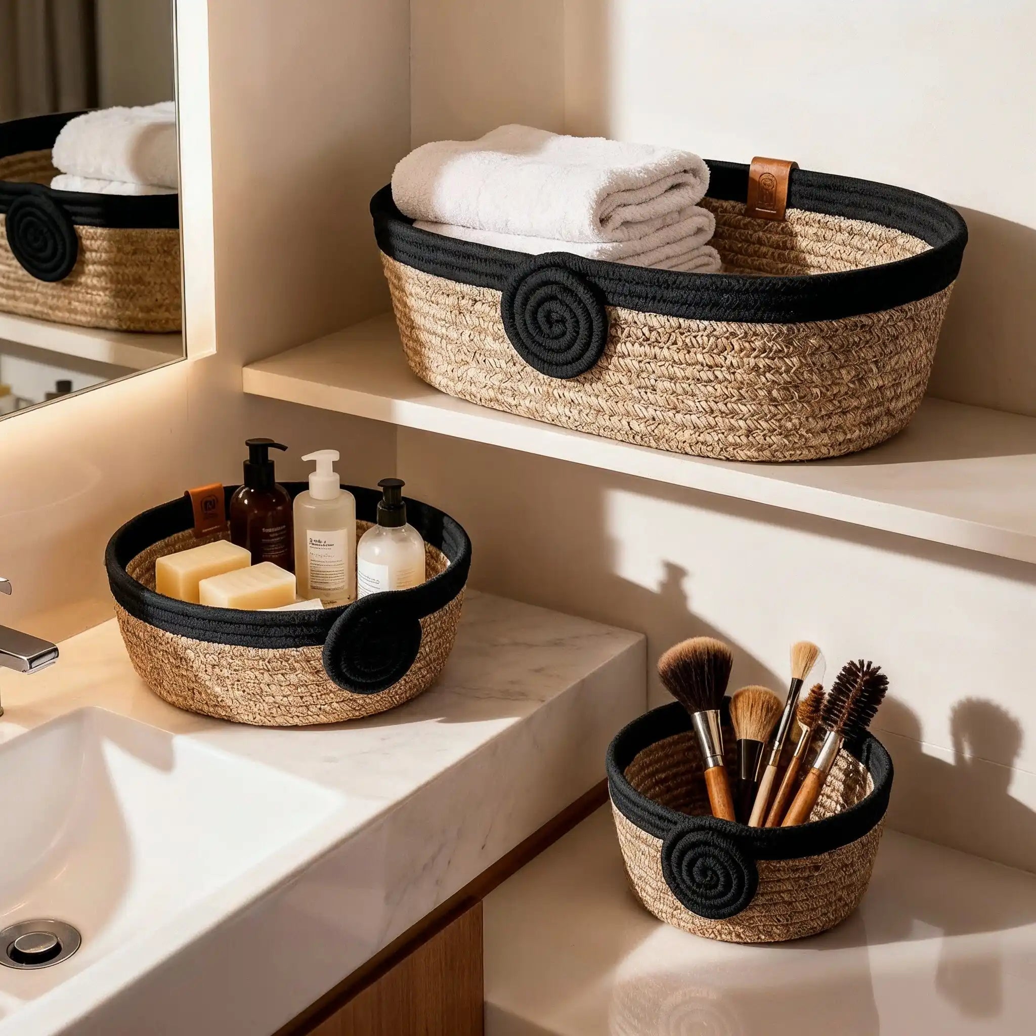 Organa 5-Piece Braided Cotton Basket Set, product view 5 of 9
